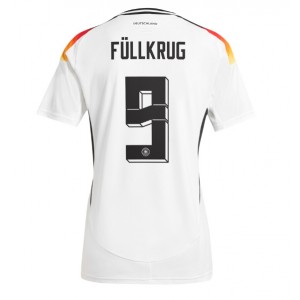 Fotbalové Dres Německo Niclas Fullkrug #9 Dámské Domácí Oblečení ME 2024 Krátký Rukáv